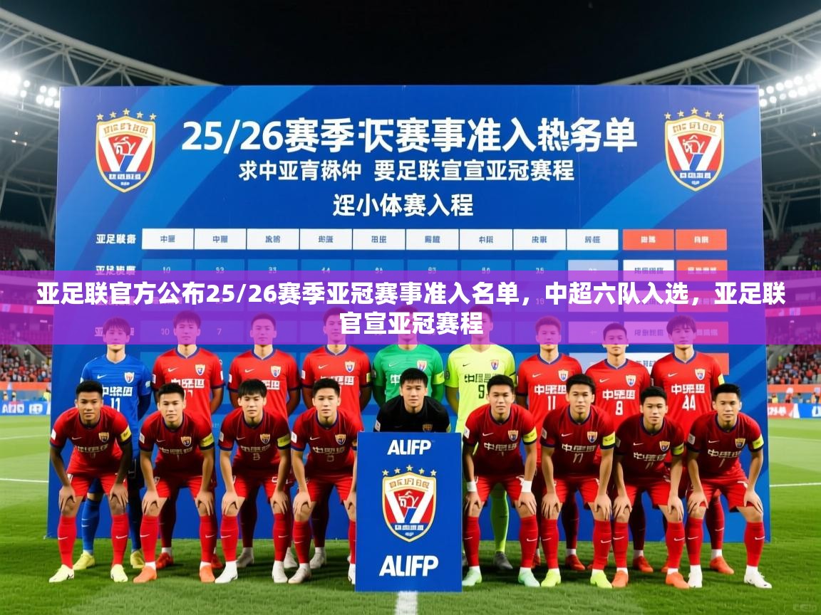 2025爱游戏体育注册优惠亚足联官方公布25/26赛季亚冠赛事准入名单,中超六队入选,亚足联官宣亚冠赛程 第2张